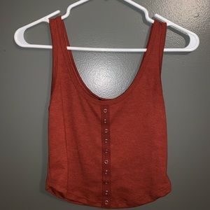 Burnt orange crop top